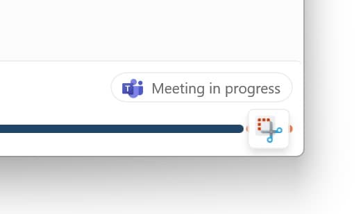 Teams meeting transcription in progress