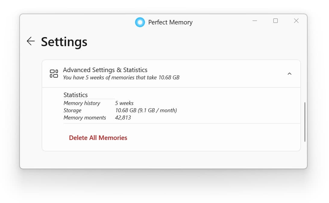 Storage statistics