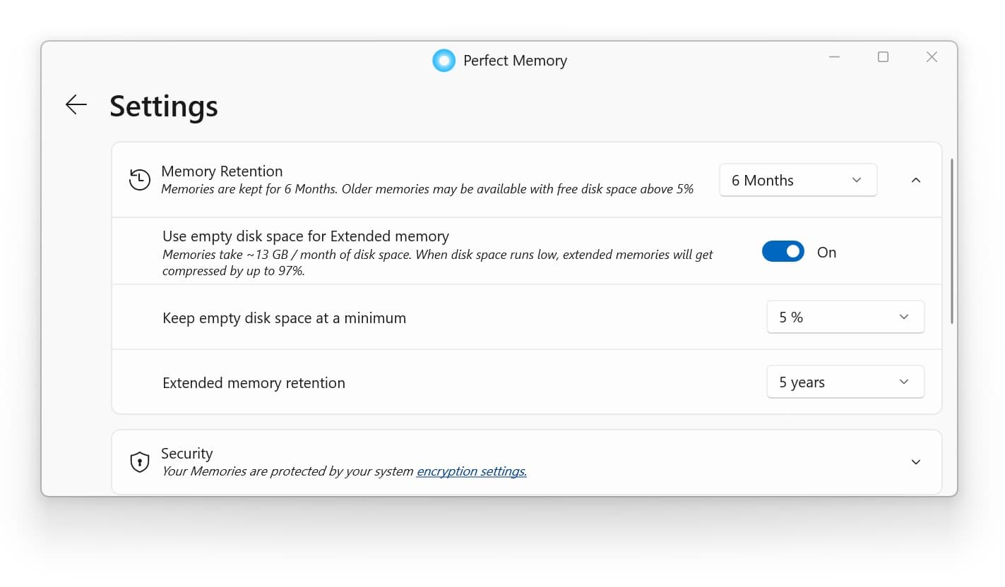 Use Empty Disk Space for memory storage